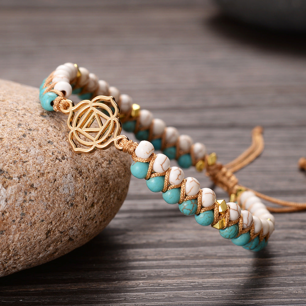 Seven chakra spiritual meditation bracelet