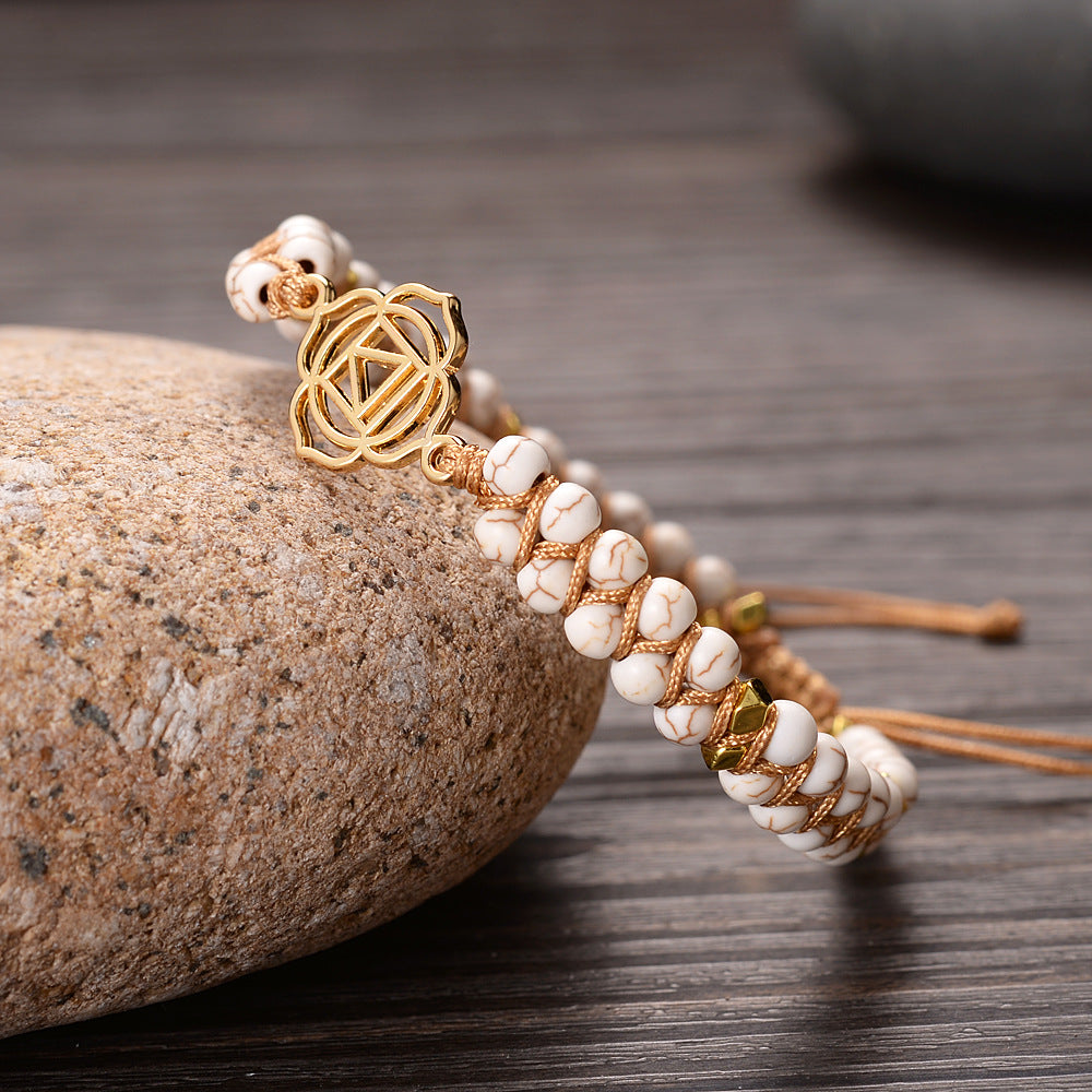 Seven chakra spiritual meditation bracelet